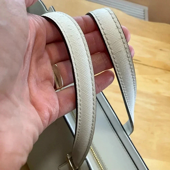 KATE SPADE Bright White Large Saffiano Leather Satchel - Picture 8 of 16